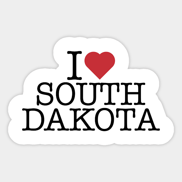 I love South Dakota Sticker by BK55